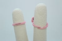 Image 3 of Pink Bow & Bear Ring Set