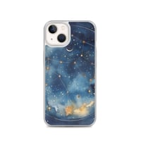 Image 22 of Celestial Constellation Night Sky Stars and Clouds Painting Clear Case for iPhone®