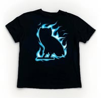 Image 1 of OVO Blue Flame Tee Sz M