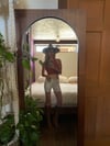 70s calico halter top