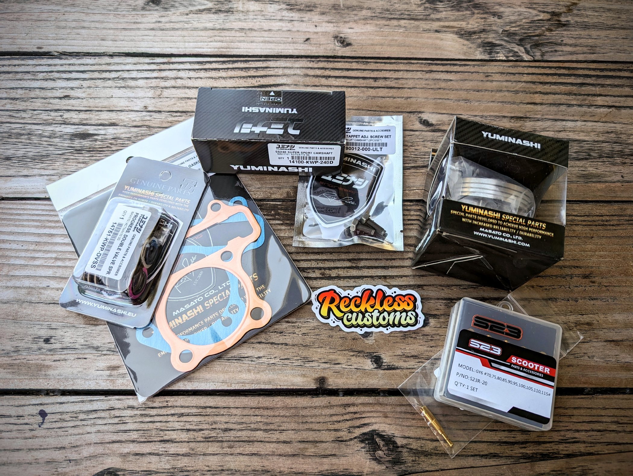 HONDA NAVI 110 YUMINASHI 125cc Bore Up Kit Reckless Customs