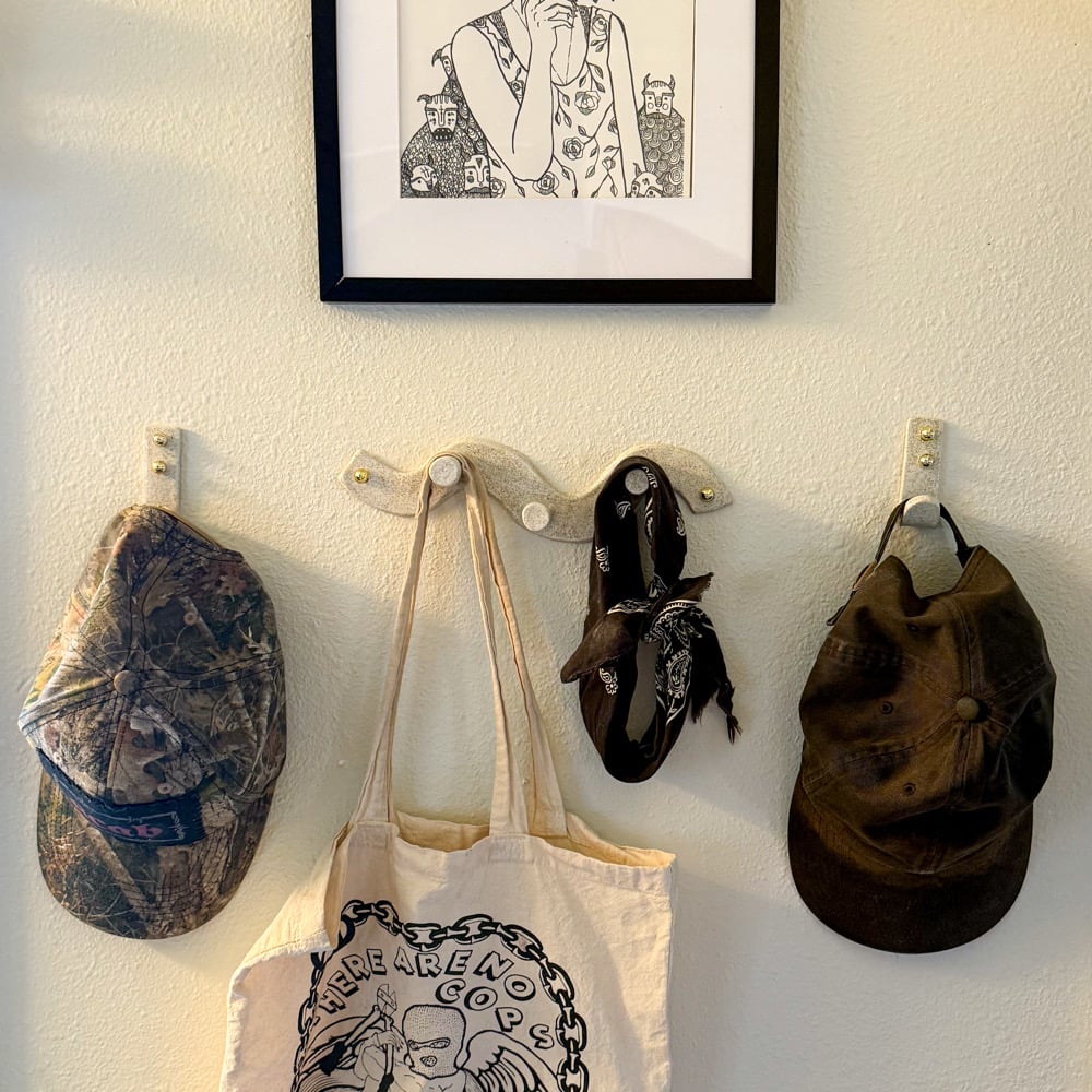 image of single hook wall hangers 