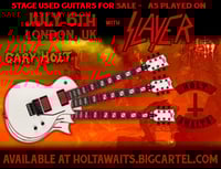 stage played guitars from the 2025 Slayer show in London!