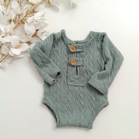 Image 1 of Photoshooting boys bodysuit | Asher | 0-3 months | sage