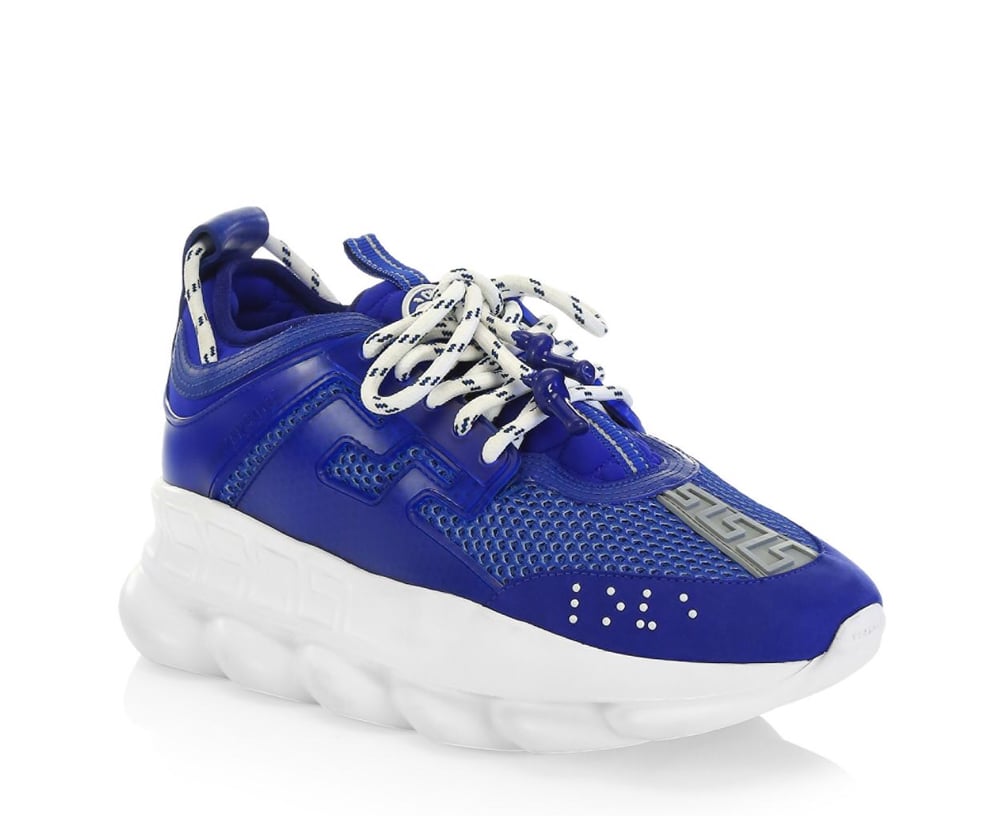 Chain Reaction Versace Sneakers -Blue | PLApparel