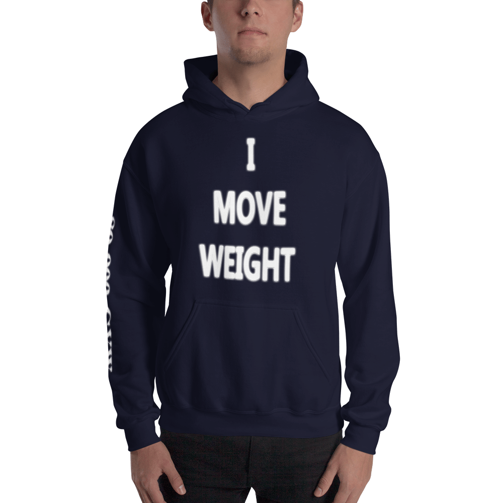 Image of I MOVE WEIGHT 80,000-GVW HOODIE - Navy Blue