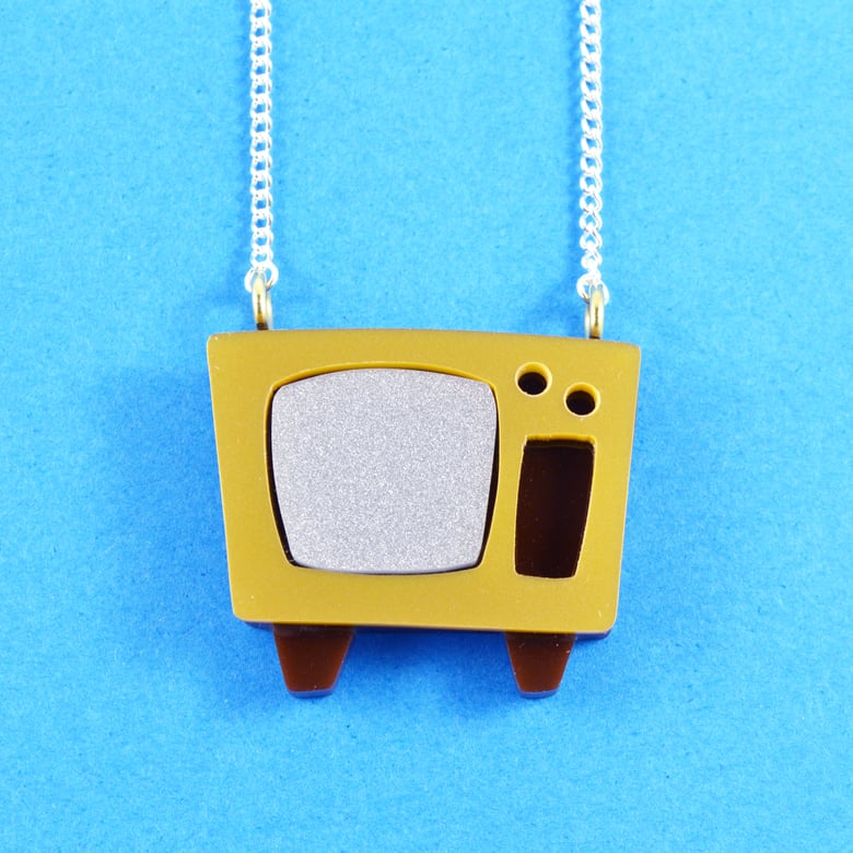 Image of Television Necklace or Brooch