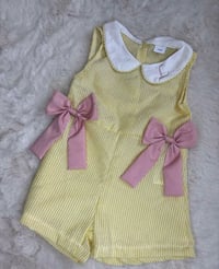 Image 2 of Striped Bow Playsuit