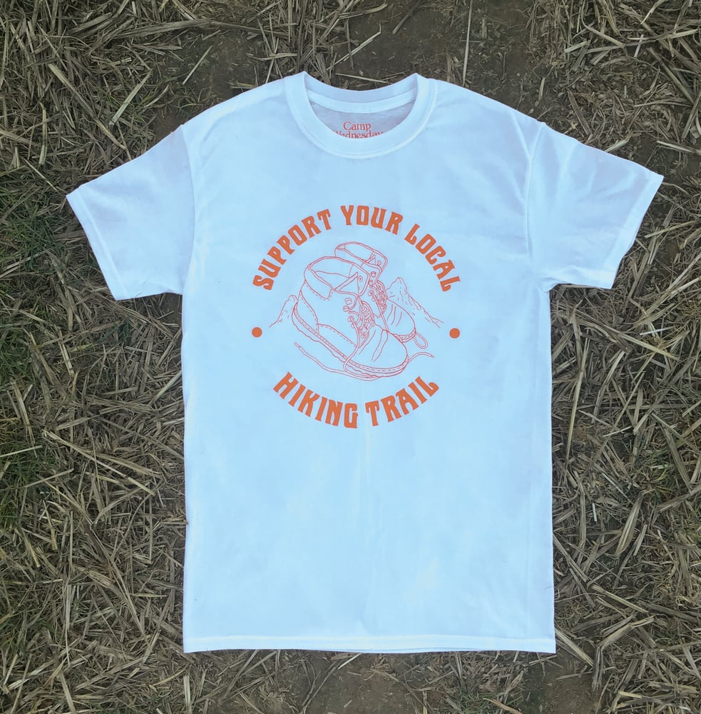 Image of Support Your Local Hiking Trail -  White / Fox Orange