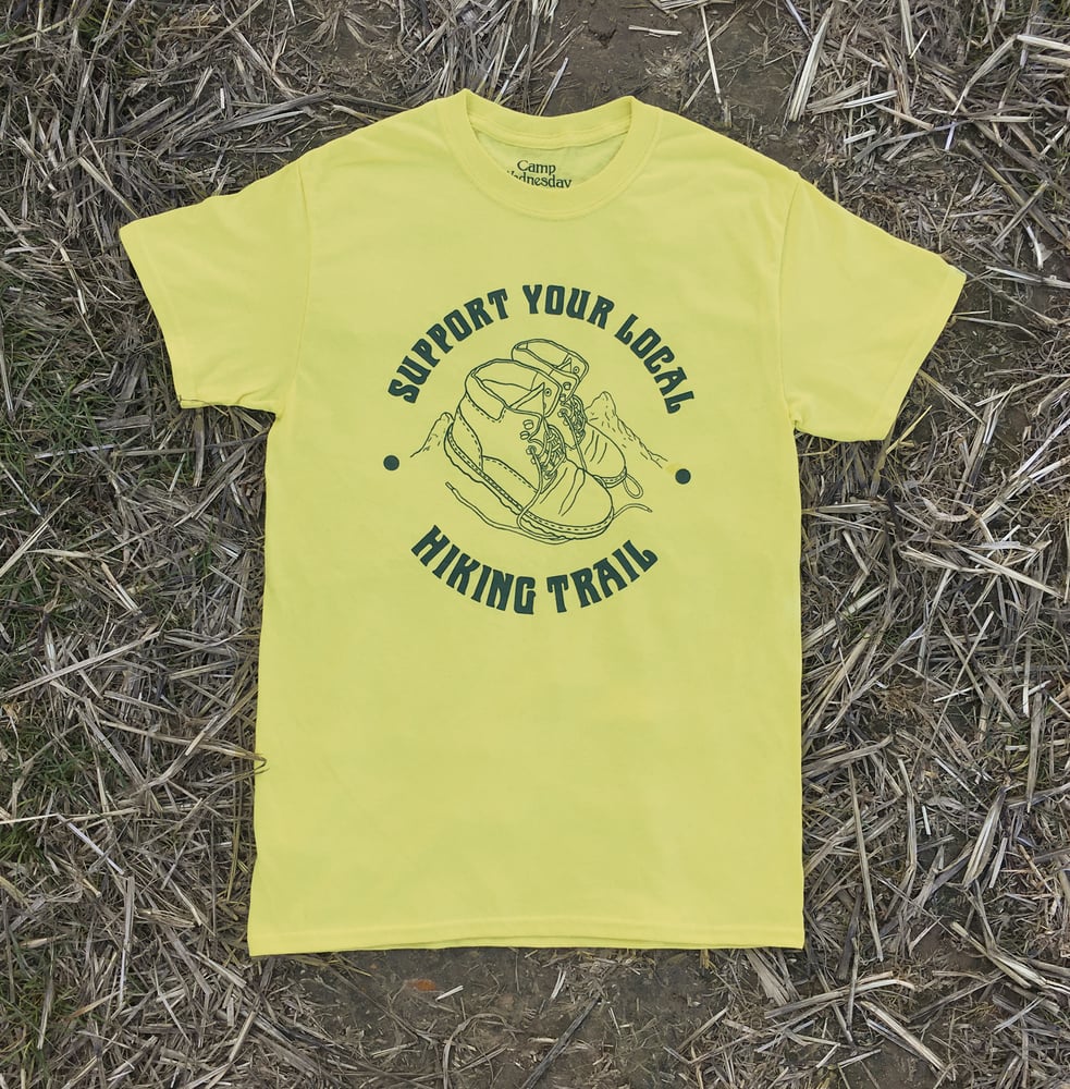 Image of Support Your Local Hiking Trail - Corn / Forest Green