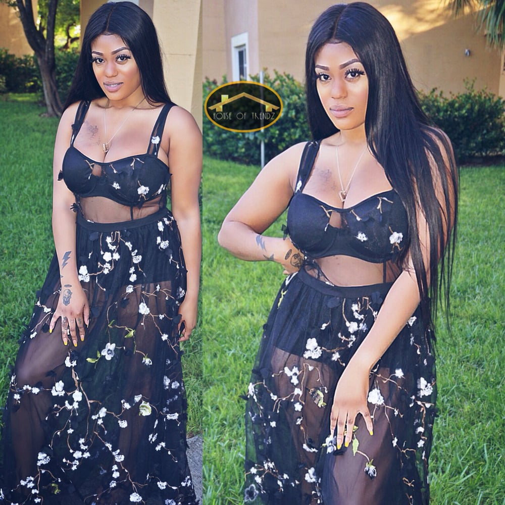 Image of “MidNightDaisy” Dress