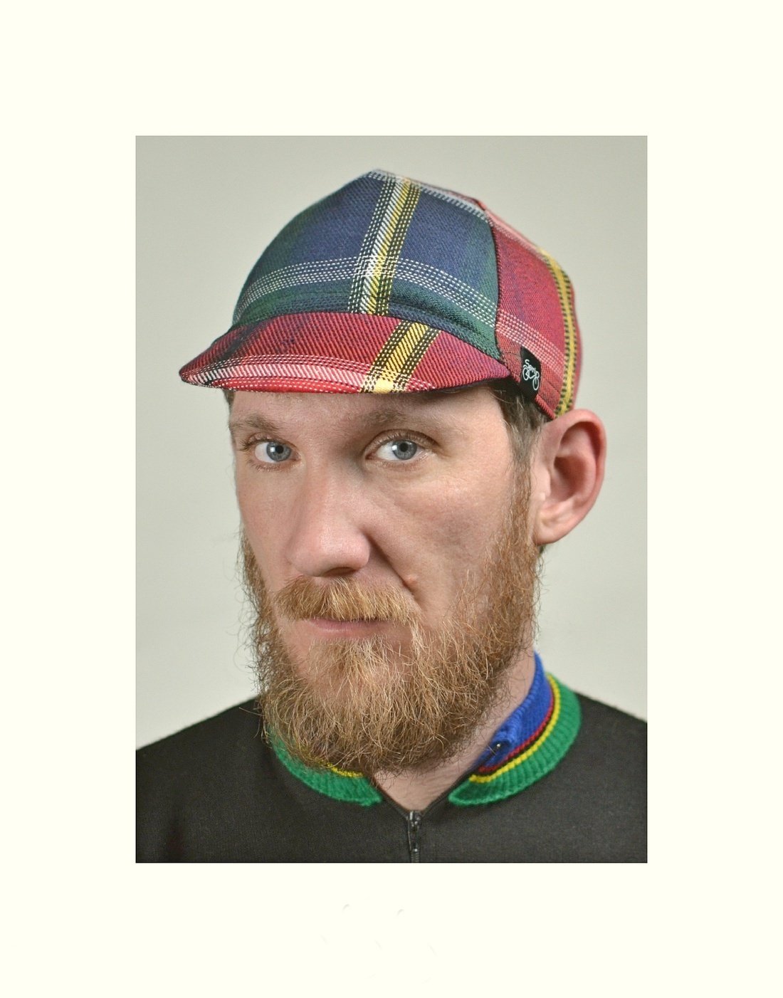 tweed cycling cap