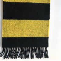 Image 3 of LOMAX BEE STRIPE WOOL SCARF by Ollie + Fred 