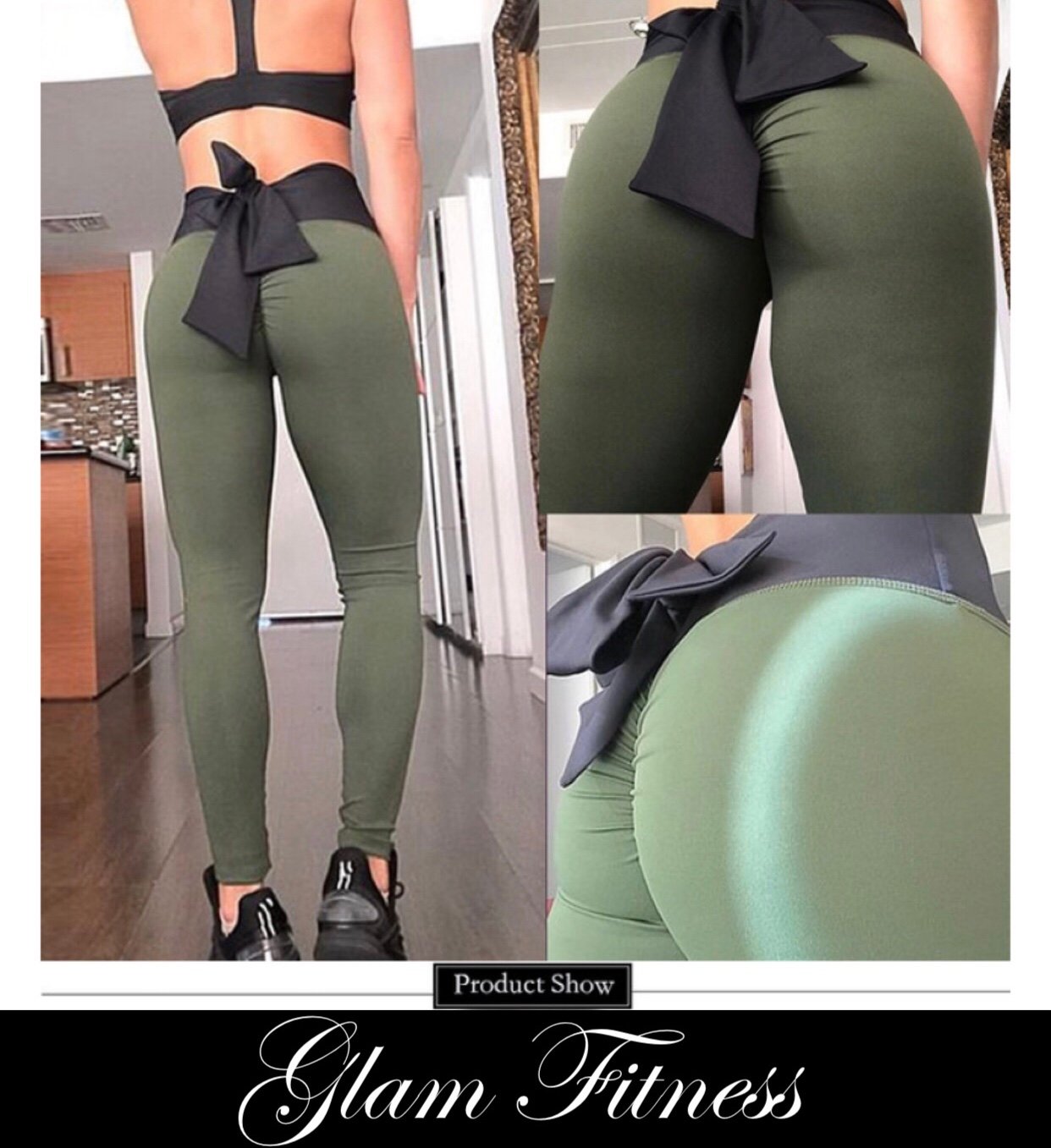 Sexy Women's Leggings Solid Elastic Waisted Bow Tie Sexy Leggins
