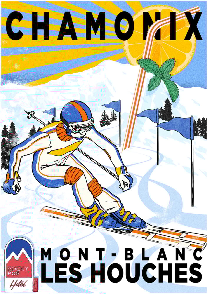 Image of CHAMONIX Hiver 50x70 cm