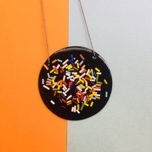 Image of All sorts Necklace In Jet black 