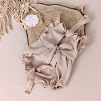 Image 2 of Boho photo props | Giuseppina romper 12 months | beige