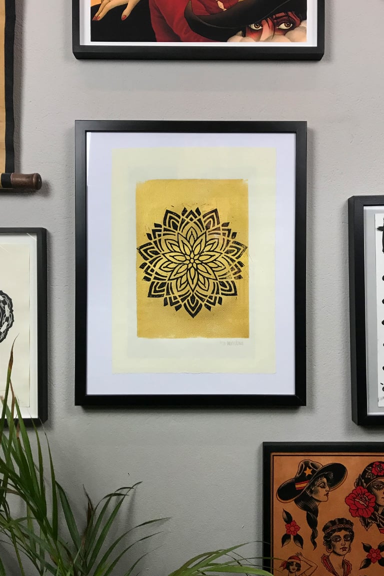 Image of Gold Mandala Print