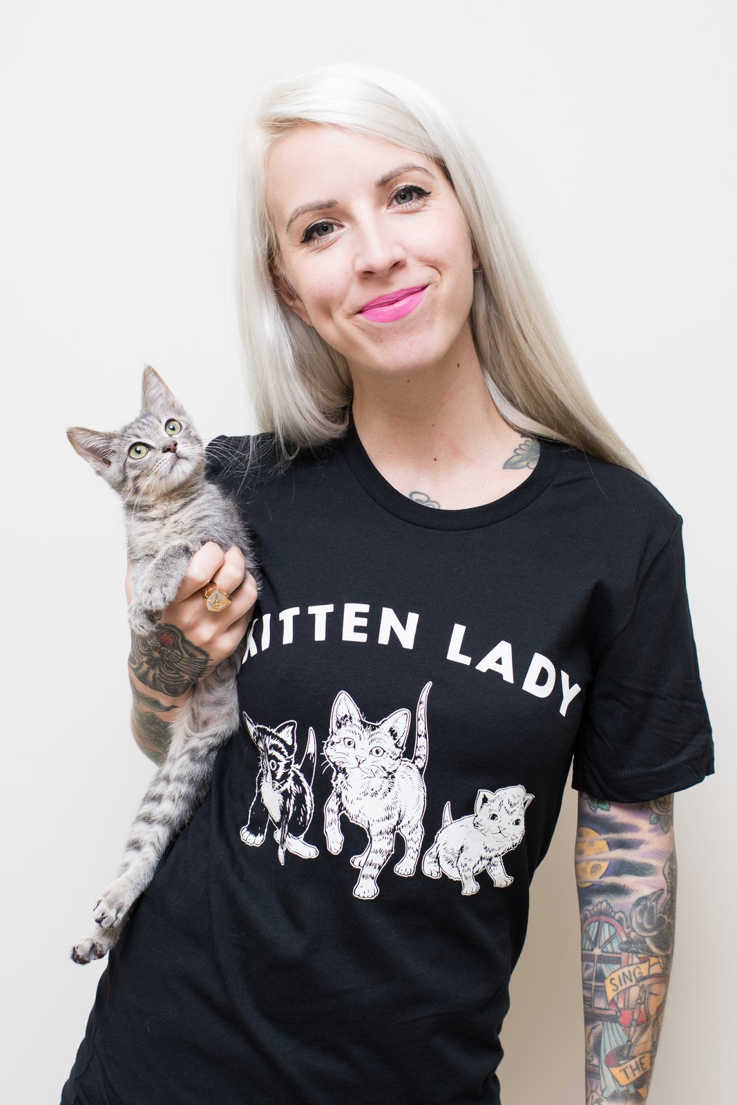 kitten lady sweatshirt