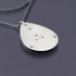 Sterling Silver Trillium Teardrop Necklace Image 5