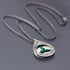 Sterling Silver Trillium Teardrop Necklace Image 4