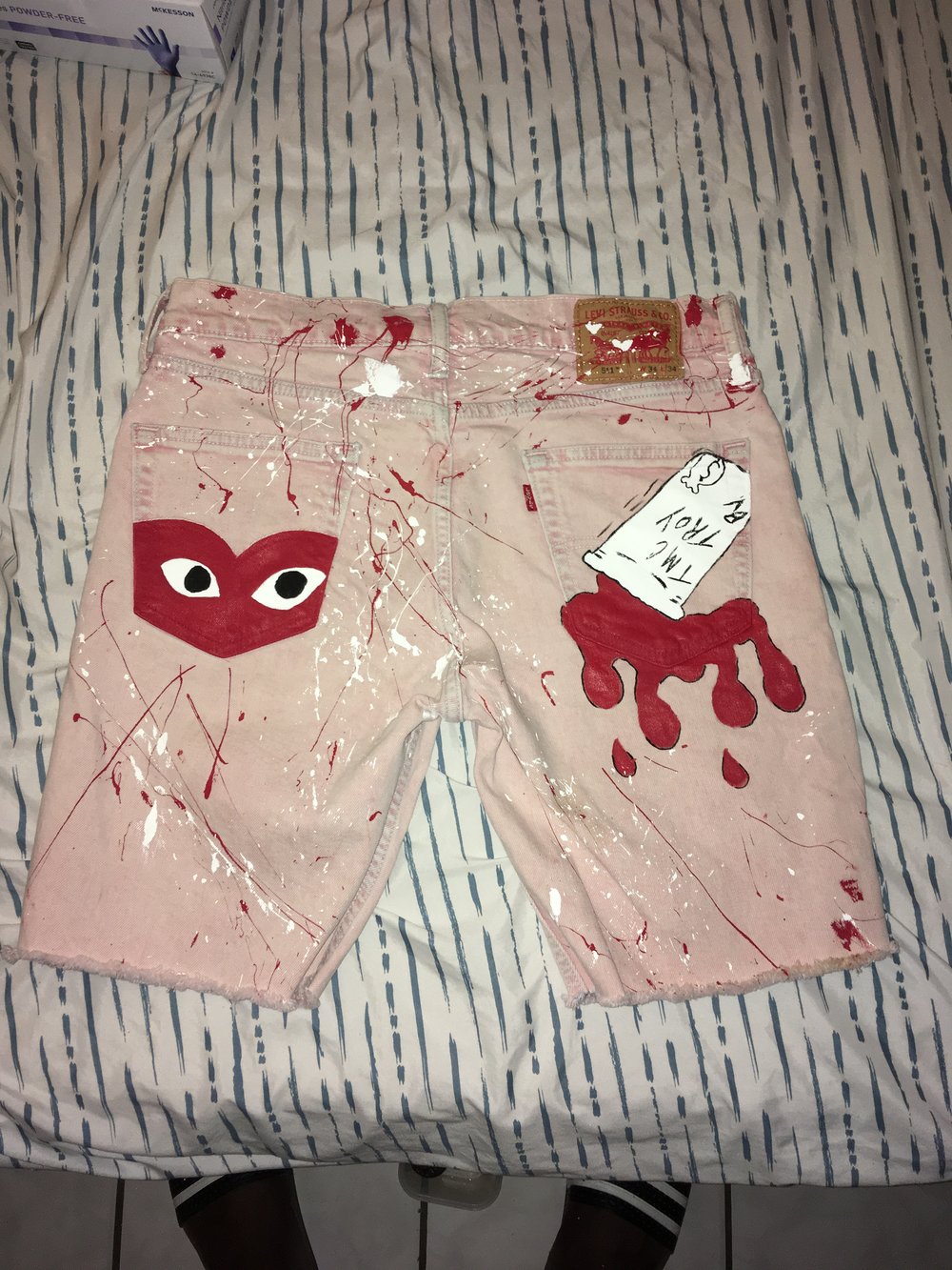 Image of LOVE AND LEAN DRIP CRAZY SHORTS 