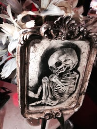 Image 2 of FOETAL SKELETON' [ Unique Print - { 1/1 } ] Hand Embellished Museum Archival Print