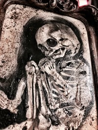 Image 3 of FOETAL SKELETON' [ Unique Print - { 1/1 } ] Hand Embellished Museum Archival Print