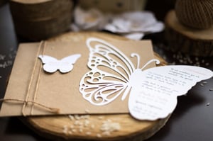 Image of Invitaciones boda mariposa