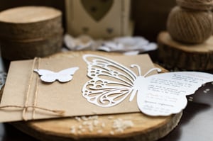 Image of Invitaciones boda mariposa