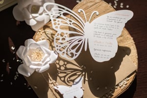 Image of Invitaciones boda mariposa