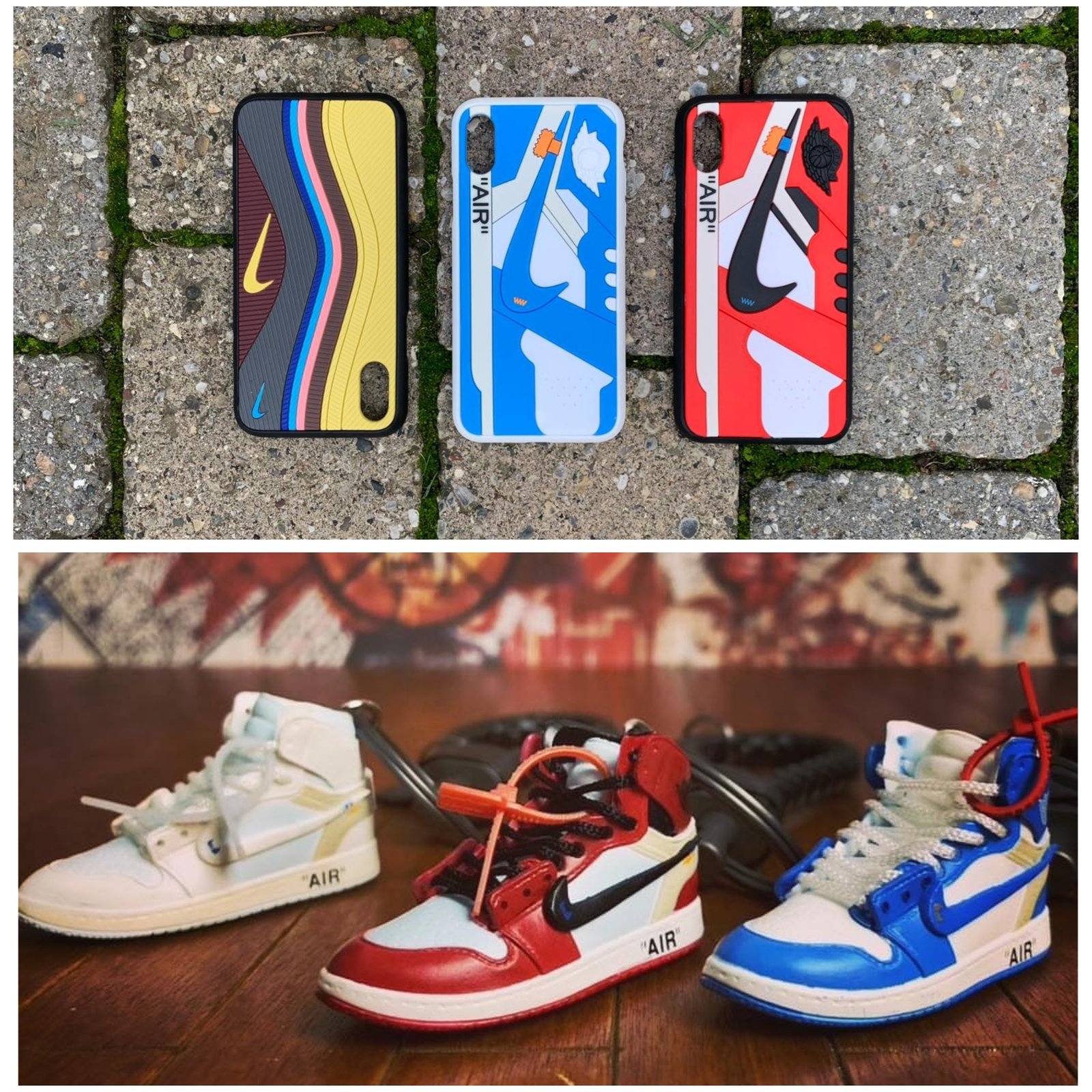 COMBO Jordan 1 Off White Phone Case Jordan 1 Keychain