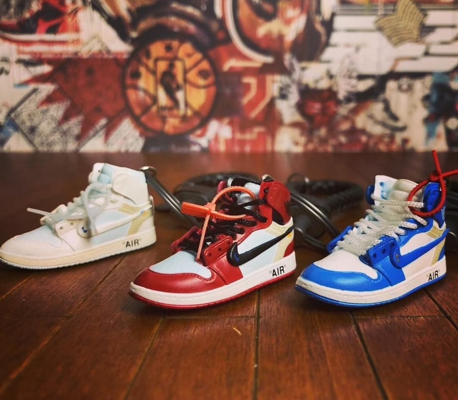 Image of Jordan 1 Off-White Sneaker Keychain
