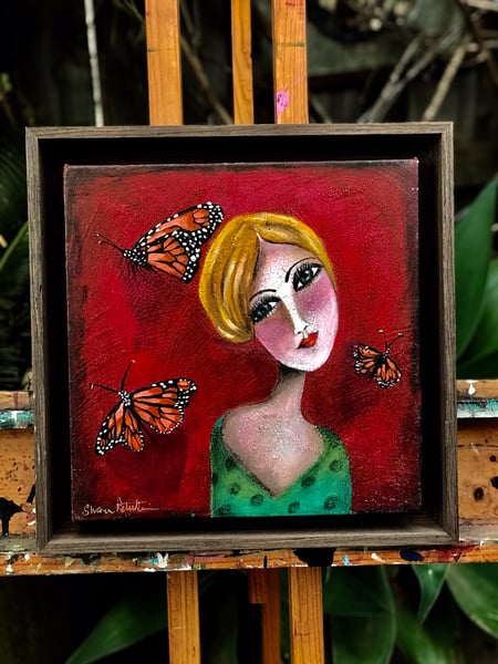 Image of “Free & Beautiful” 36cmx36cm x5cm Original Painting