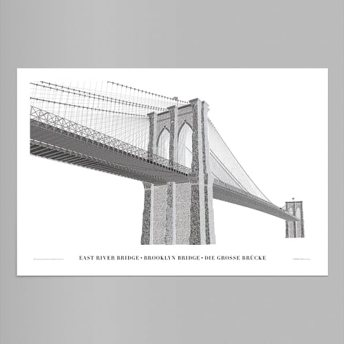 Image of Brooklyn Bridge in Type