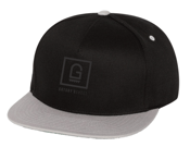 Image of Hat - Grey & black w/ grey embroidery 