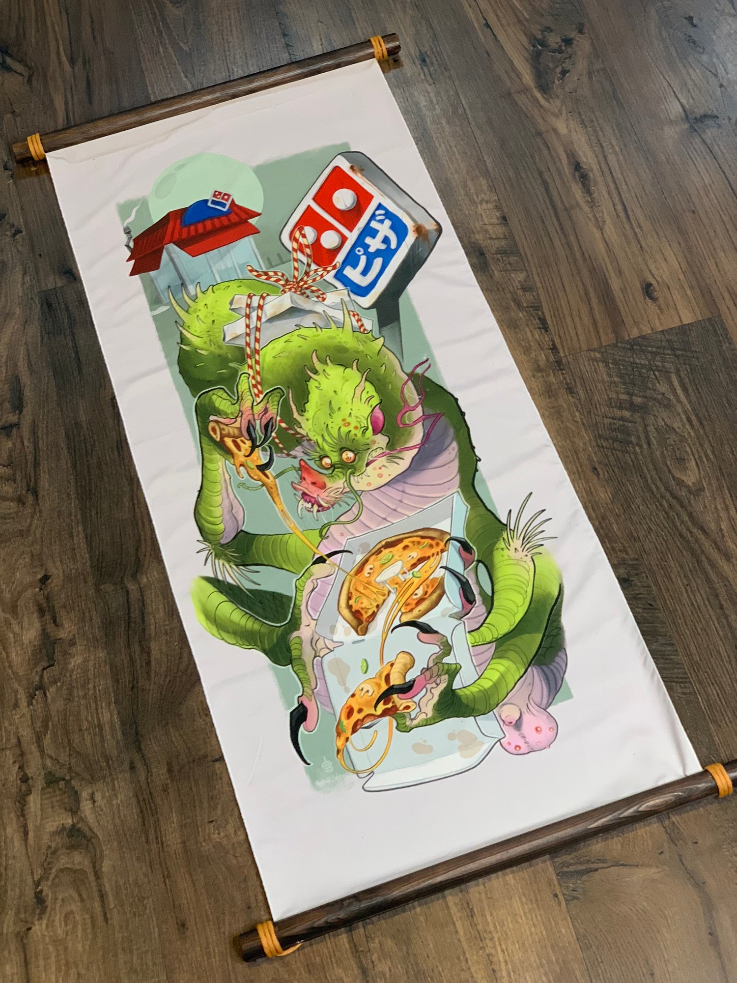 Image of Drive Thru dragon - Pizza face