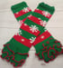 Image of ROCK BOTTOM BLOWOUT Christmas Ruffle Legwarmers -6 style choices