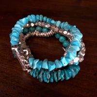 Image 2 of Blue Kingman turquoise bracelet
