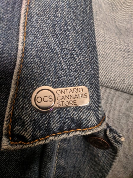 Image of Ontario Cannabis Store Silver Enamel Pin