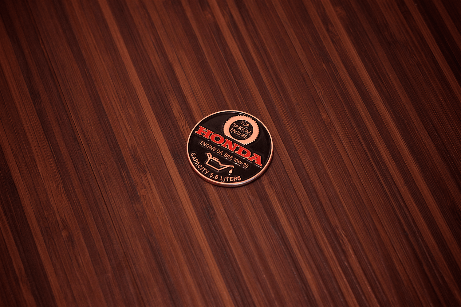 Image of S2000 oil cap coin (10w-30) - satin copper