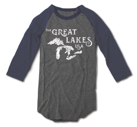 Image of Great Lakes, USA baseball tee 
