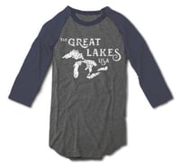 Image 5 of Great Lakes, USA baseball tee 