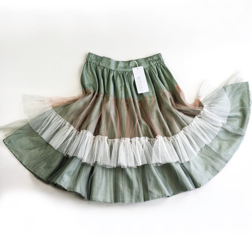 Image of Wonderland Tulle Skirt - Sage Marshmallow