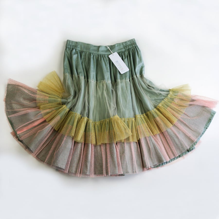Image of Wonderland Tulle Skirt - Sage Macaroon