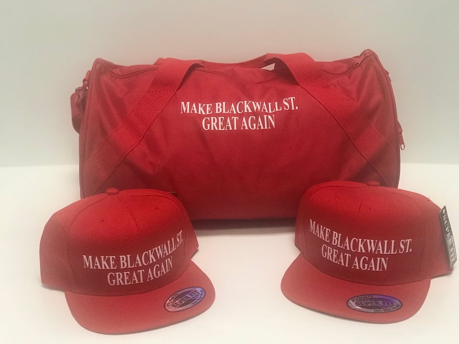Image of MAKE BLACKWALLST. GREAT AGAIN RED SNAPBACK