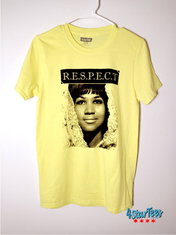 Image of Aretha R.E.S.P.E.C.T Unisex Tee - Cornsilk Yello