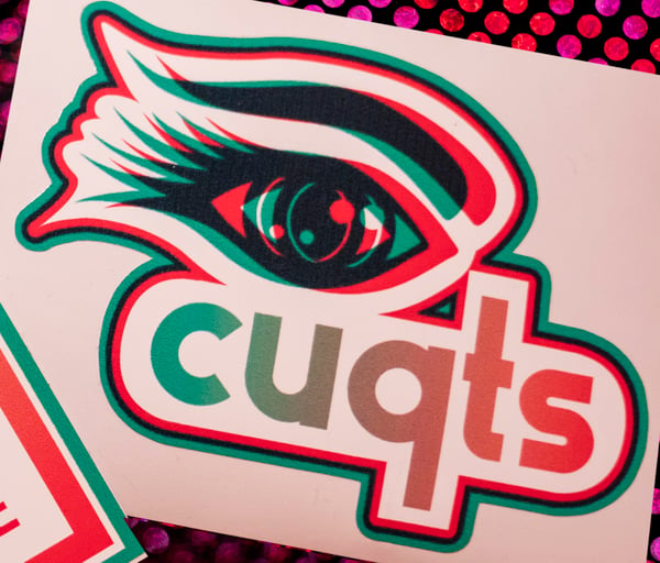 Image of ICUQTS EYE LOGO STICKER