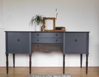 Image 1 of Rust & dark grey wooden sideboard 