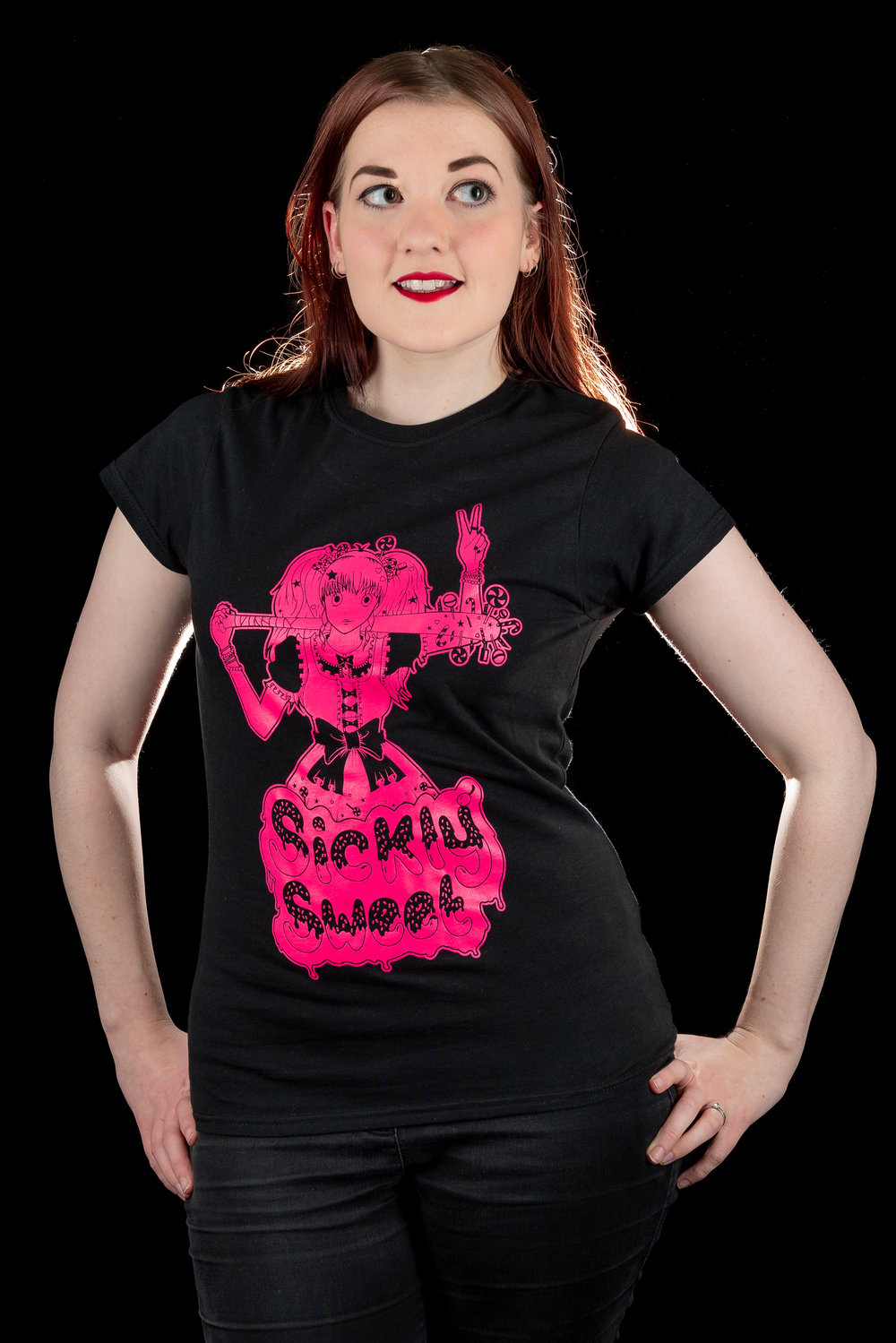 Sickly Sweet Neon Ladies Fit Anime T-Shirt